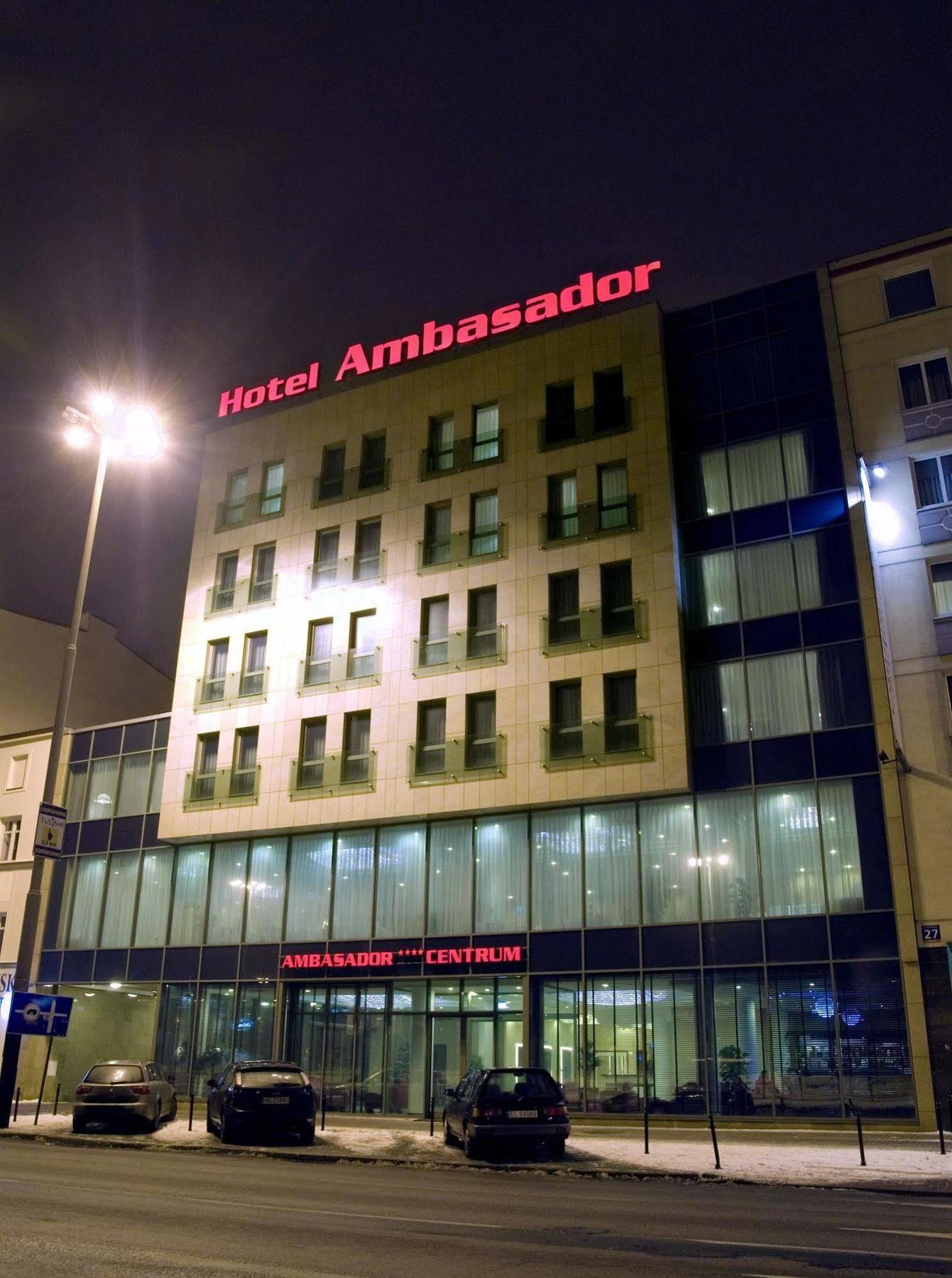 Hotel Ambasador Centrum Łódź Exterior foto